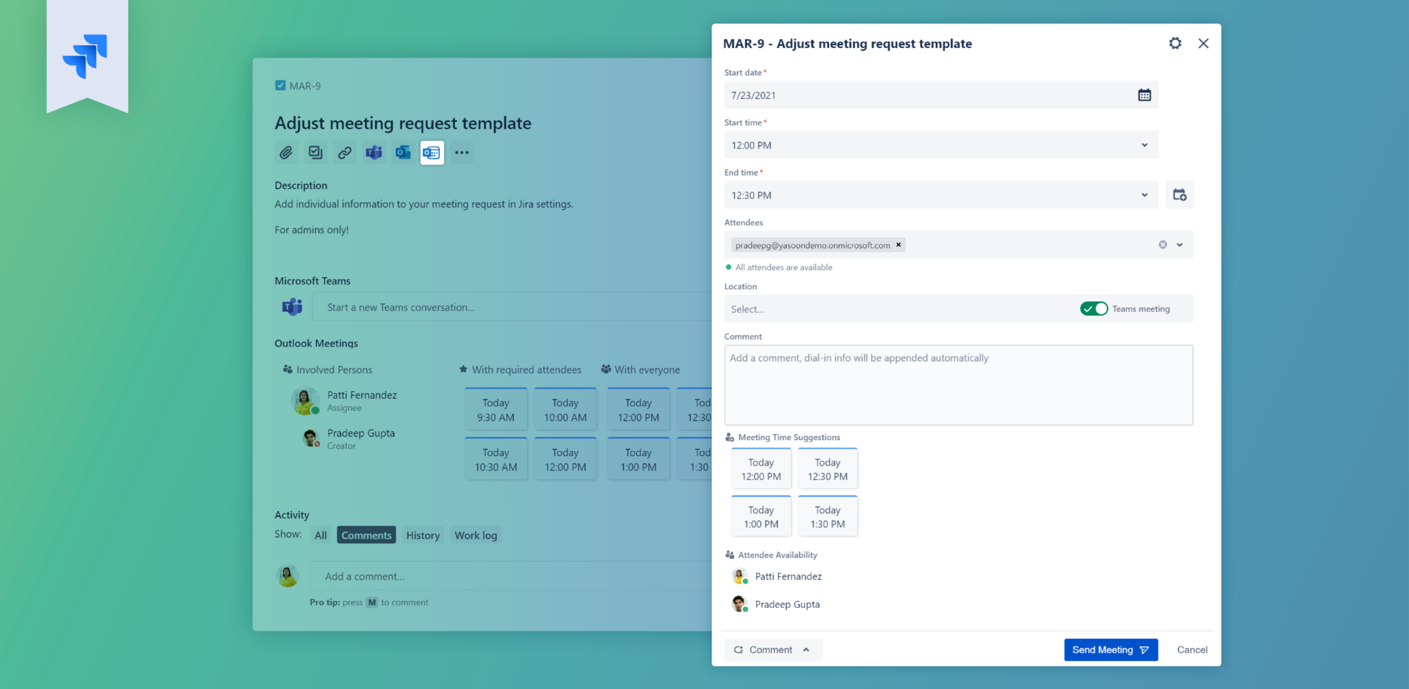 Microsoft 365 for Jira yasoon