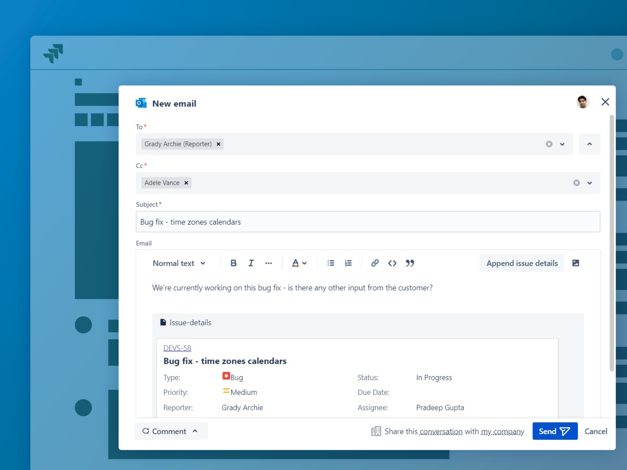Outlook Email for Jira yasoon